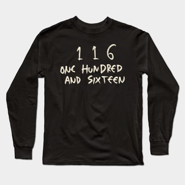 116 Long Sleeve T-Shirt by Saestu Mbathi